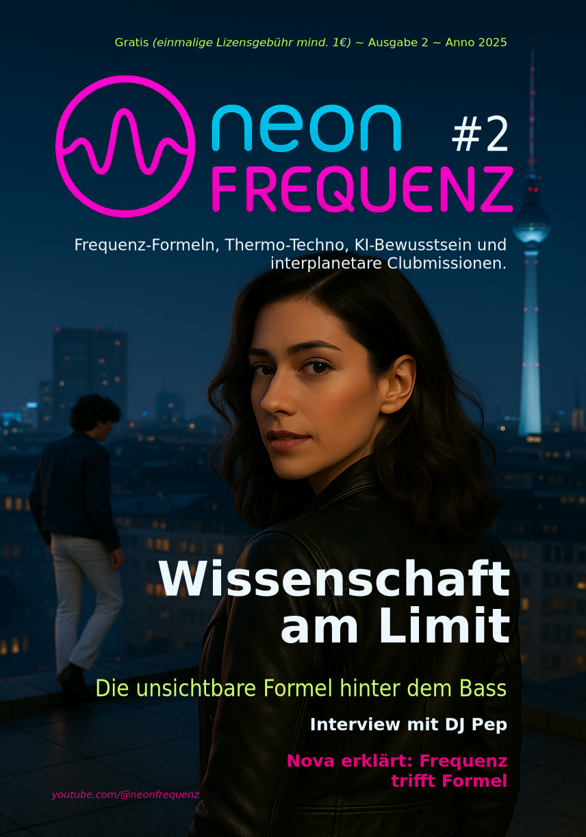 neonFREQUENZ Magazin Cover #2 - Wissenschaft am Limit
